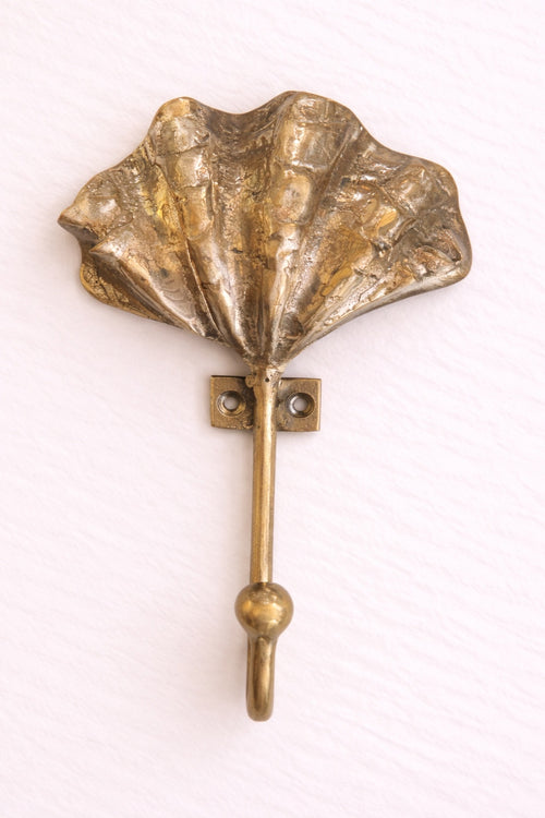 Seashell Brass Hook
