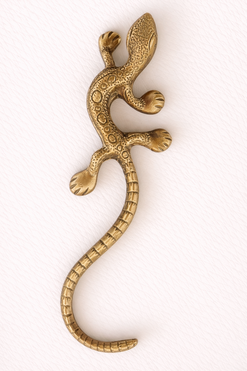 Brass Gecko Door Handle