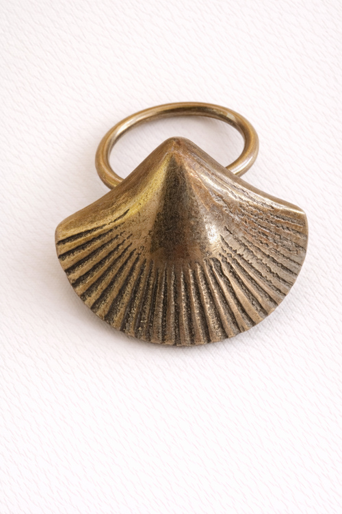 Brass Seashell Napkin Ring