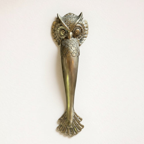 Owl Brass Door Handle